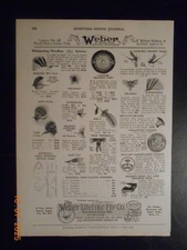 1929 Weber Lifelike Fly CO Stevens Point WI fishing AD Chas S. Warshaw Scouts NY