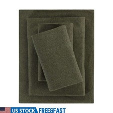 Ultra Soft Jersey Knit Bed Sheet Set 3 Pieces Breathable Cozy Machine Washable