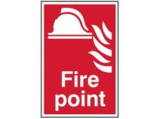 Image of Scan Fire Point - PVC Sign 200 x 300mm