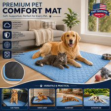 Dog Cooling Mat Pet Bed Summer Ice Pad Washable Cool Blanket For Large Dogs Cats