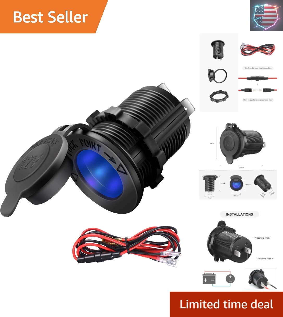 Socket &ndash; Led Indicator & Durable Plastic