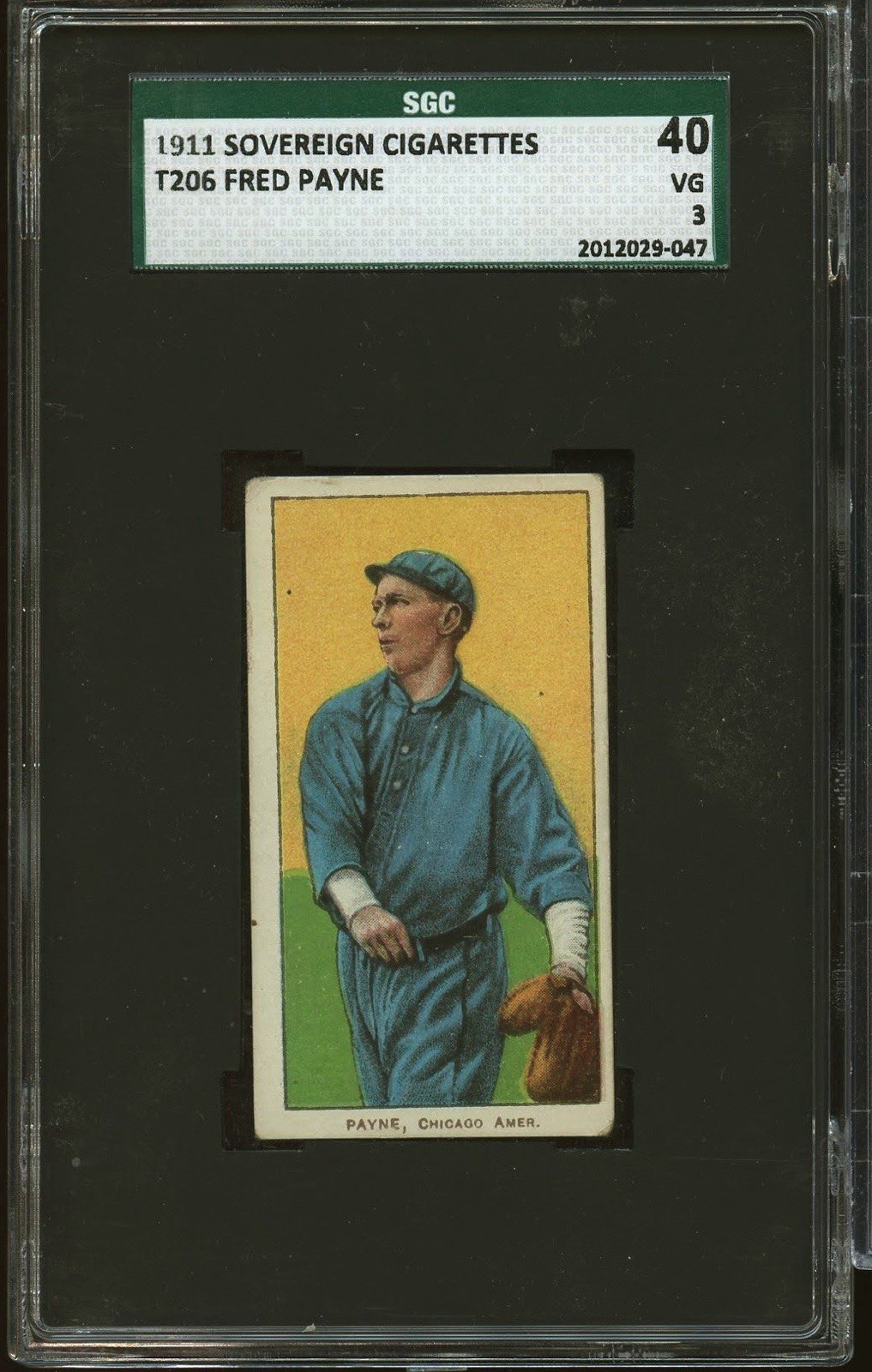 1909-11 T206 Fred Payne Sovereign 460 SGC 3