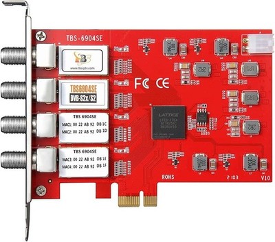 6909X DVB-S/ S2/ S2X 8 Tuner PCI Express Digital Satellite TV Card for Live TV