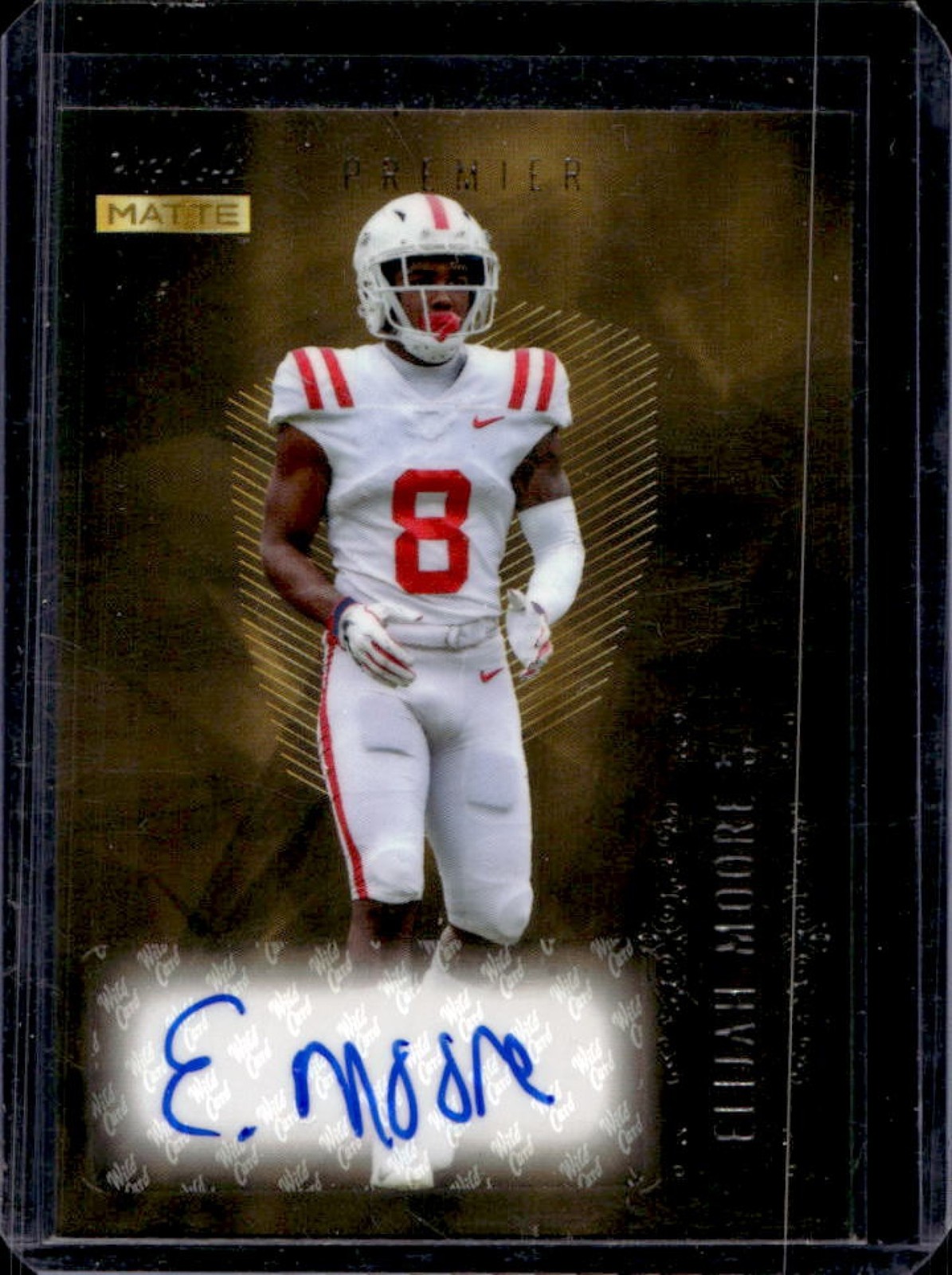 Micah Parsons Wild Card Matte Gold Autographs #MBA Base