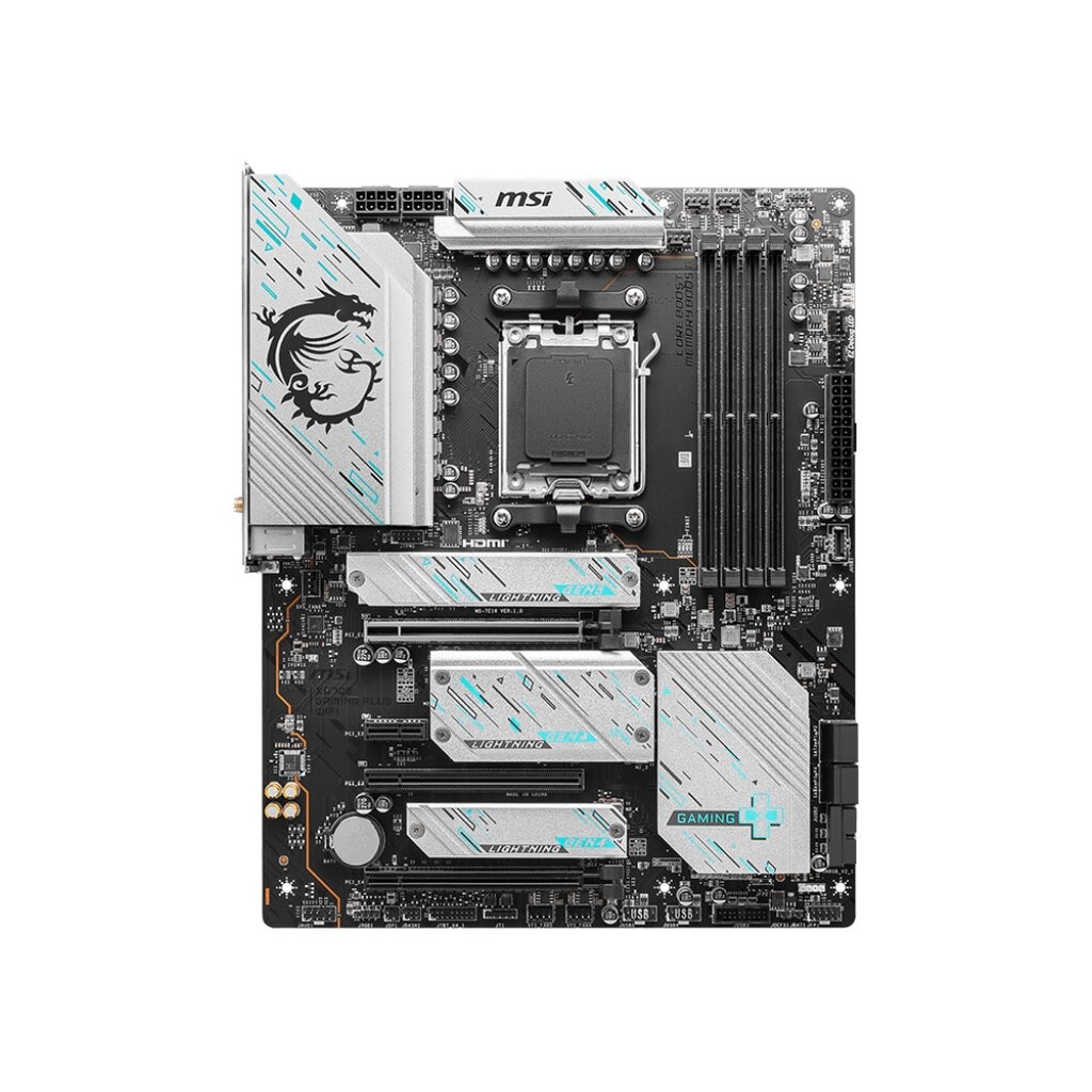 MSI Scheda Madre ATX X670E GAMING PLUS WIFI Presa di corrente AM5