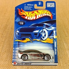 2002 Hot Wheels #119 Pontiac Rageous Metalflake Silver Mainline Chrome LW
