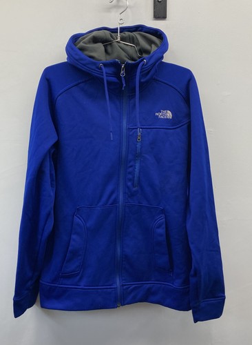 The North Face Men's Blue Full Zip Hooded Softshell Fleece Jacket Active Size M - Picture 1 of 4
