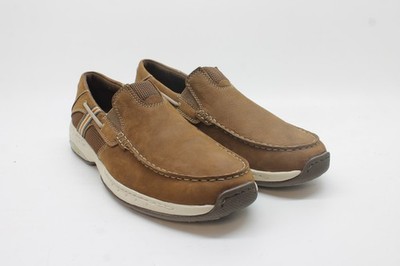 Dunham Men's Brown Windward Slip Ons Preowned 10M