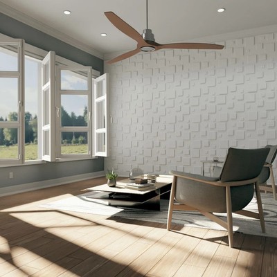3D Wall Panels Home Decor White PVC Modern Home Reno Art Accent Wall New