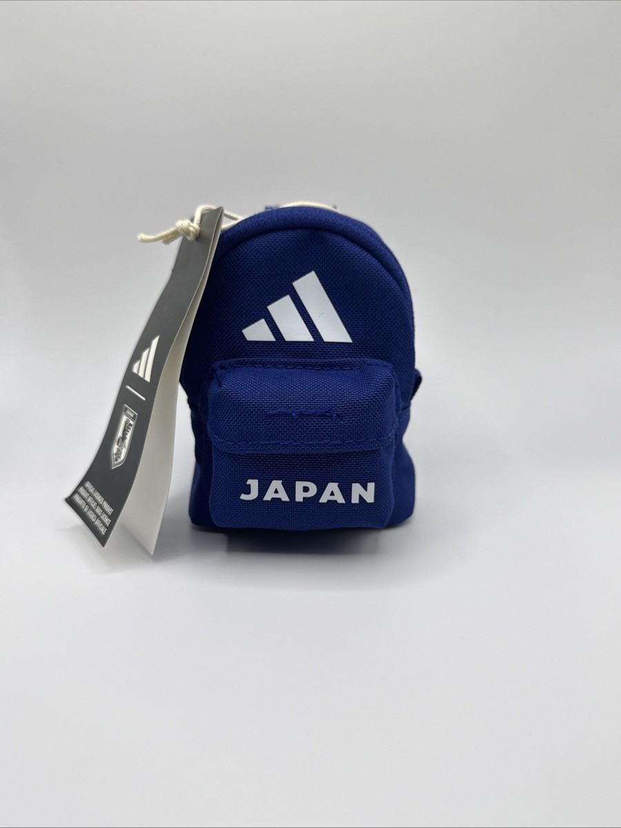 Japan Soccer Adidas Mini Keychain Backpack w Foldable Tote Bag