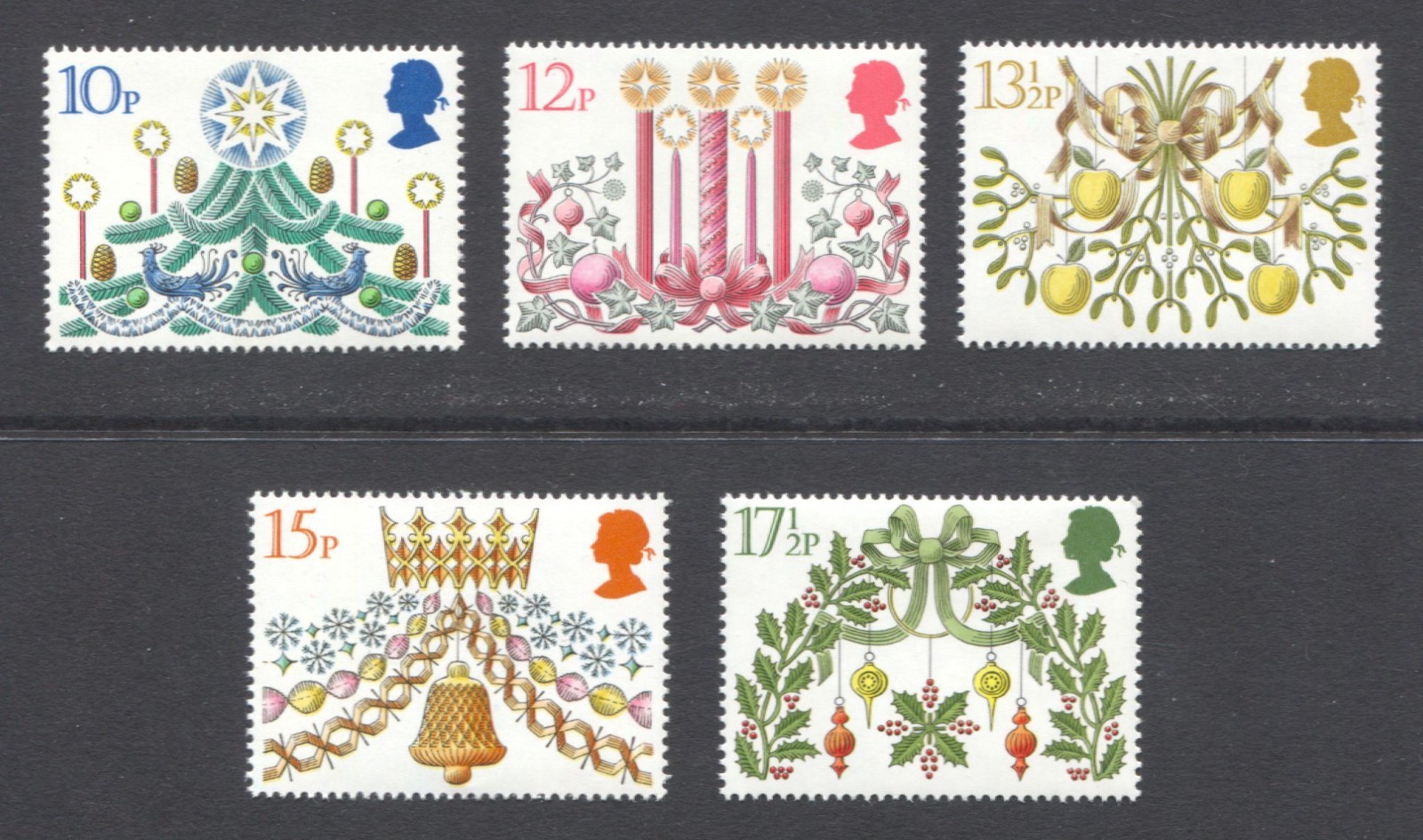 Great Britain Sc# 928-32, 1980 Christmas Issue, VF MNH Set of 5 Stamps No Faults