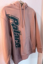 Authentic, Pink Rare Palace Hoodie With Blue Print, Excellent Condition, Medium