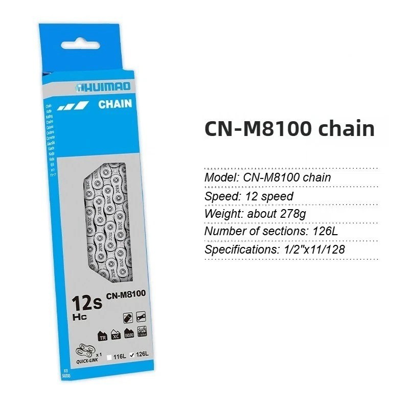 6/7/8/9/10/11/12Speed Chain Tiagra MTB Road Hybrid Bike Chain 116-126 Quick Link