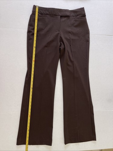 Women's Deep Brown Curvy Fit Straight Leg Pants Size 8 NWOT - Picture 6 of 19