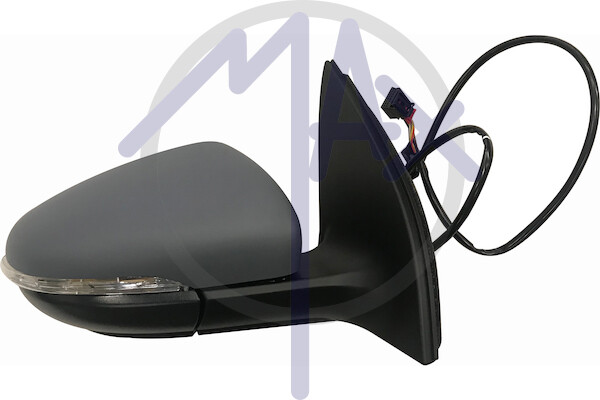 Espejo Retrovisor Volkswagen Golf VI Del 2008 Al 2012 Derecha Elettr/vern