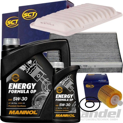 FILTERSET+5W30 ÖL passend für TOYOTA AURIS E15 AVENSIS T27 VERSO R2 1.33-2.0 - Bild 1 von 5