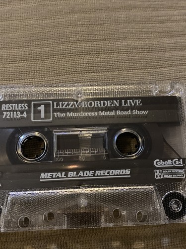 ULTRA RARE Lizzy Borden Murderess Metal Road Show tape 1985 Metal Blade Restless - Picture 6 of 9