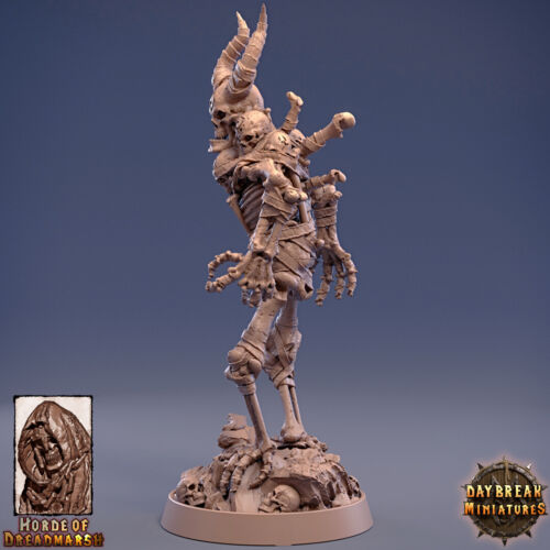 Tenente Osso di Midollo, Wargames Undead DnD Fantasy Scheletro Golem Miniatura - Foto 2 di 3