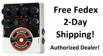 New Electro-Harmonix EHX Super Space Drum Analog Drum Synthesizer Pedal