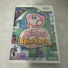Kirby's Epic Yarn (Nintendo Wii, 2010) Tested Complete CIB