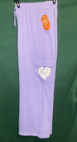Wonder Nation Girl's Fleece Cargo Sweatpants Size XXL (18) Purple Jasper NWT - Picture 3 of 9