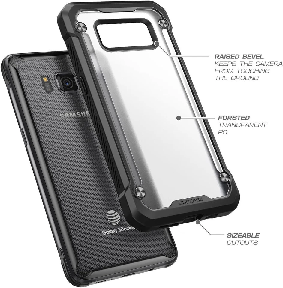 SUPCASE Shock-Absorbent Bumper Case Back Cover for Samsung Galaxy S8 Active 2017 - Image 2 of 4