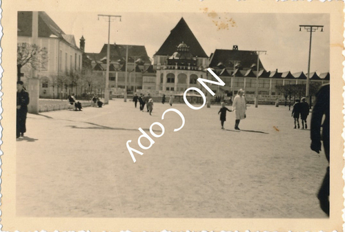 Photo WK2 Zoppot Pologne Équipage Cuirassé Gneisenau X142