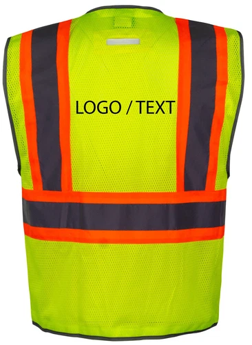 Custom Safety Vest Your Own Text Logo Chaleco Seguridad Personalizado Hi Viz image 5