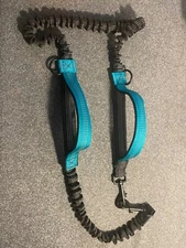 Blue and Black Double Dog Strap useable with Leash