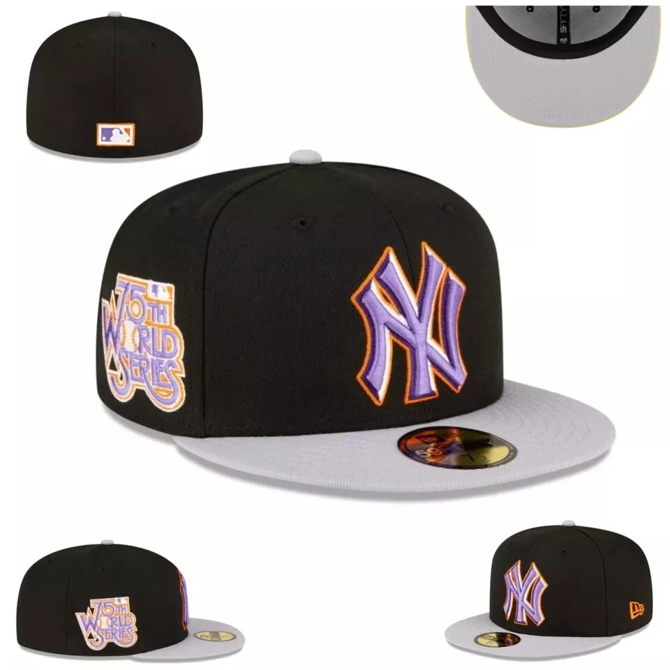 Para Hombres New York Yankees Era Sombrero Informal Gorra de Béisbol Sombreros para el Sol 59FIFTY Sombrero Ajustado Foto 3 de 4