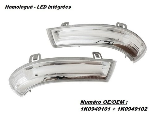 Paire Clignotants de Rétroviseurs VW Golf 5 03-09 Plus Passat B6 Jetta III LED ! - Foto 3 di 6
