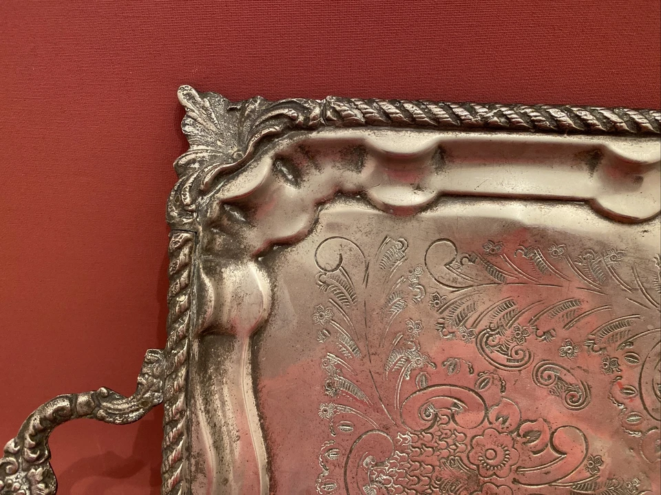 Altes Großes Marokkanisches Tablett orientalisch - signiert - um 1900 - Bild 2 von 4