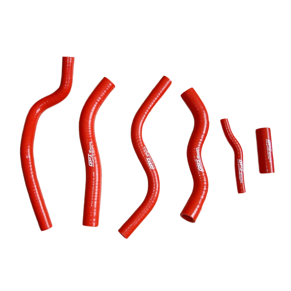 Manguera de radiador de silicona roja para Honda CR125R 1990-1997 1992 1993 1994 1995 1996 Foto 2 de 2