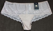 NWT Wacoal 845212 "The Insider" Lace Boyshorts, Hipster, Beige 263 , M