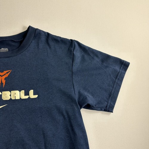 Nike Kobe Bryant Shirt Football Black Mamba Blue Logo Dri Fit Boys Size Medium - Picture 5 of 8