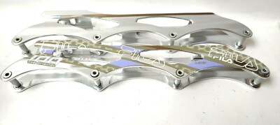 Fila Aluschiene Speedskate (4x100mm) - Aluachsen 12,8 '' Slalom Race hellblau