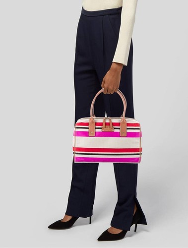Kate Spade New York Oak Island Kaleigh Satchel Bag – Striped Canvas - Picture 5 of 10