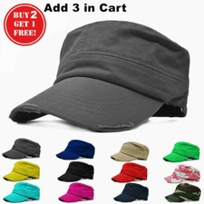 Summer Military Army Hat Cadet Patrol Castro Cotton Vintage Golf Baseball Cap