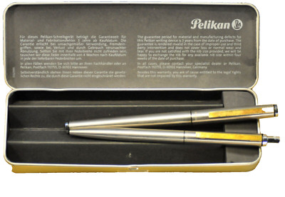 PELIKAN ペリカン 万年筆 シグナム P560 14C-585 Pelikan Signum P560 Chrome> 14C M Gold nib c.1979's