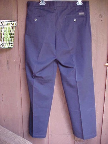 Mens Pants Trousers Timer Creek by Wrangler Size 36 x 30 Navy Blue 100% Cotton - Picture 4 of 7