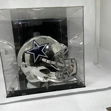 Emmitt Smith Autographed Full Size Dallas Cowboys Riddell Helmet W/ Display Case