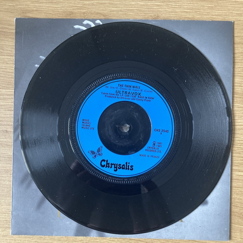 ULTRAVOX THE THIN WALL ORIGINAL SINGLE FROM UK 7” Vinyl eBay