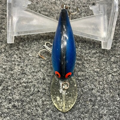Leurre Vintage Bomber Crankbait Modèle A 6A, 3/8 Oz, Argent 80 3D, Rare