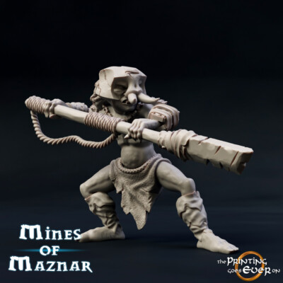 Goblin Spearman Miniature | D&D DnD | 