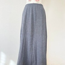 max studio vintage gray maxi skirt womens size large