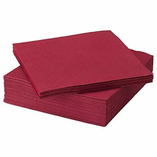 IKEA FANTASTISK - Paper napkin, red 50 pack - 40x40 cm - Picture 1 of 1