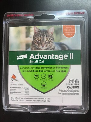 Elanco Advantage II  Small Cat Flea Control 2 Pack 2437