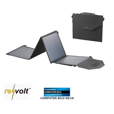 revolt Mobiles, faltbares Solarpanel, 4 monokristalline Solarzellen, 50 Watt