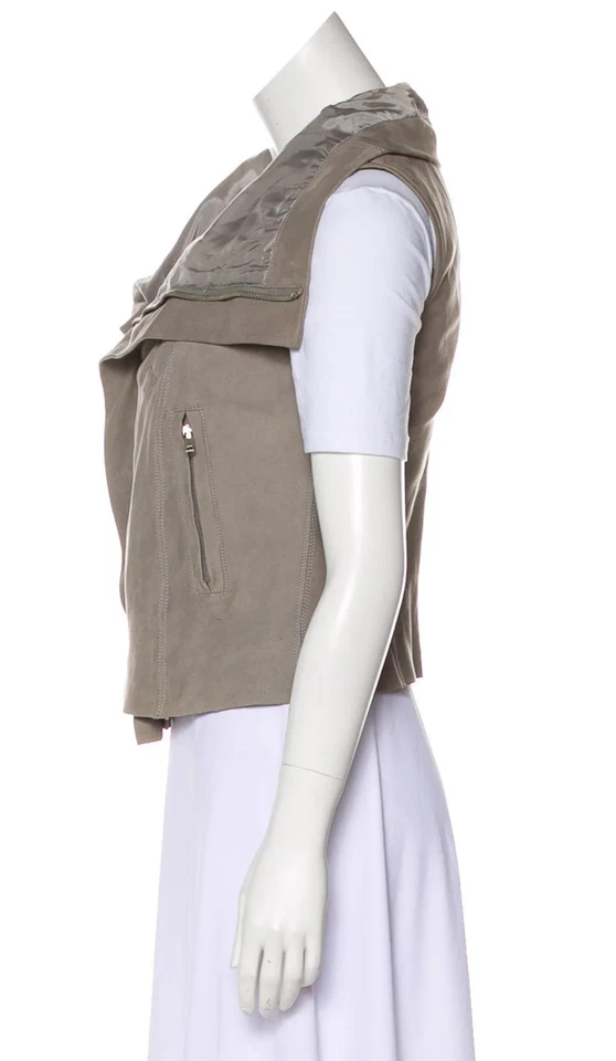 Rick Owens 灰色皮革背心,尺寸 40 IT/4 - 状况完好 — 第 2/3 张图片