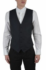 Dolce & Gabbana Men's Gray Wool Silk Vest Size US 34 36 38 40 42 44 46